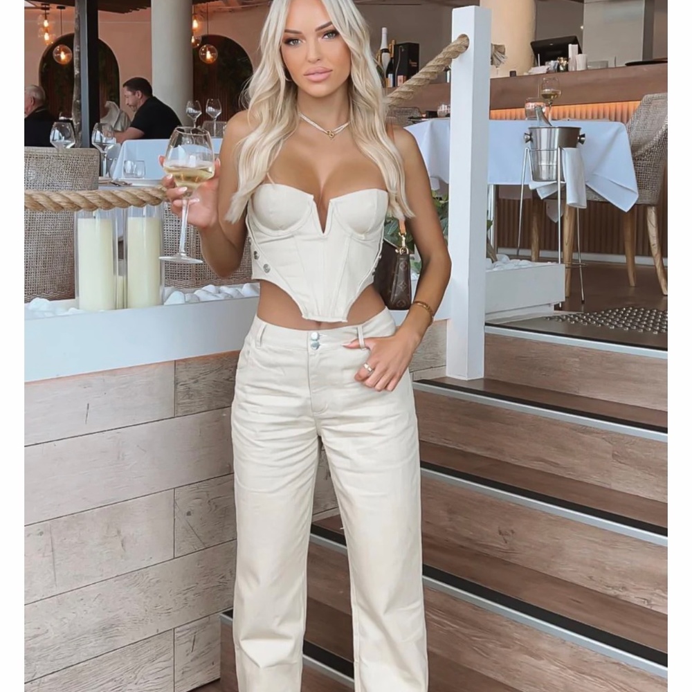 bustier and matching pants